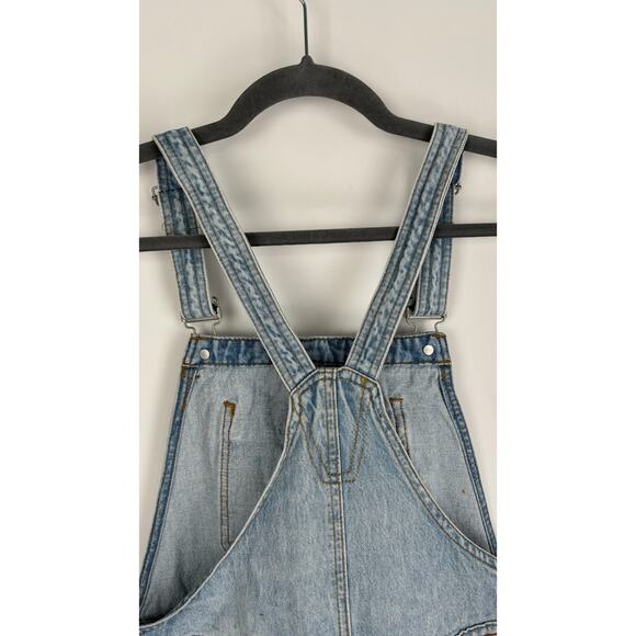 Blank NYC Denim Shortalls Mirror Mirror Womens Size 28 New Overalls Distressed - Picture 11 of 14